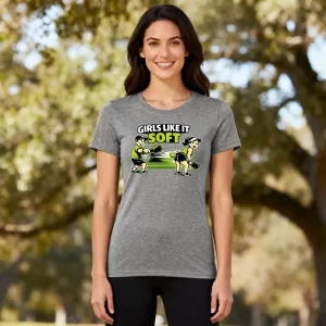 Girls like it soft theme t-shirt