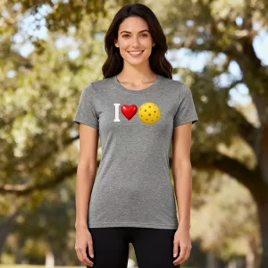 I love Pickleball Woman's theme t-shirt
